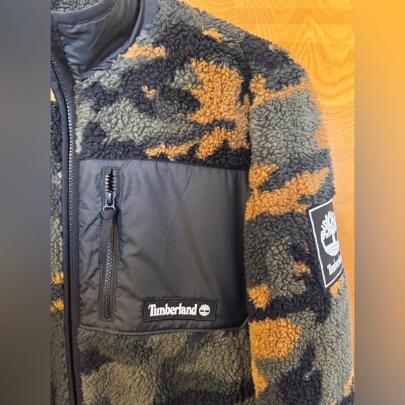 Timberland Camo Sherpa Fleece Jacket - Picture 4 of 4